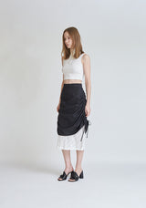 WHITE CROP KNIT ZIP UP SLEEVELESS (6679763353718)