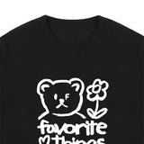 ドローイングフェイバリットシングショートスリーブT / Drawing FAVORITE THINGS Short Sleeve Tee_Black/White Logo