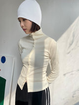オープンハイネックTシャツ