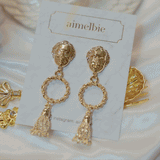 アフロディーテシリーズ - リングアンドタッセルピアス / Aphrodite Series - Ring and Tassel Piercing