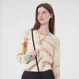 チェリープリントニット／CHERRY PRINT KNIT [GREEN]