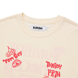 ドゥードゥルチェリートムボーイグラフィックTシャツ / DOODLE CHERRY TOMBOY GRAPHIC T-SHIRT [IVORY]
