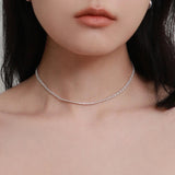 シルバーフルールネックレス / silver fleur necklace (vermeil)