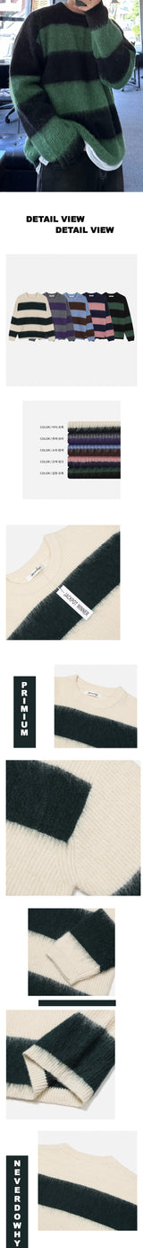 cander stripe loosefit knit