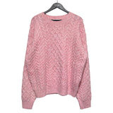 (UNISEX) リターンケーブルクラシックニット
