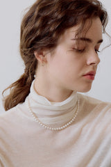 [14K] Essential Pearl Necklace (6mm)