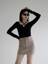 ダブルポケットミニスカート / no.809 Double Pocket Mini Skirt (2color)