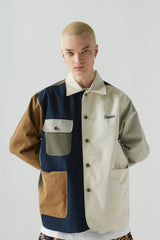 ロゴカラーコットンベーシックジャケット/BSR2223FWJK066 LOGO COLLAR COTTON BASIC JACKET MIX