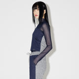 Denim Knit Blocking Top [BLUE] (6638379663478)
