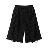 [Runway] Double Layer Cut-out Shorts_Black