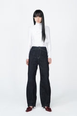 カーブデニムパンツ / CURVED DENIM PANTS