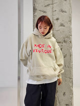 VENTIQUE Pigmate fluff Hoodie 3color