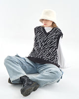 VELVET KNIT VEST (6628227088502)