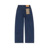 Womans Signature Stud Wide Fit Denim Pants Dark Indigo