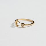 ハートクレセントリング/HEART CRESCENT RING