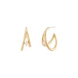 GOLD BEAM EARRING (6597731287158)