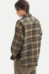 レトロカントリーサイドチェックシャツ/Retro Countryside Check Shirt S108 Orange
