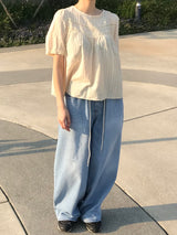 Ellie string denim pants
