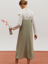 Back point layered dress - Mint (6682226589814)