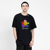 [UNISEX] Rainbow Flower White Clip Short Sleeve Tee_7color (6567254818934)