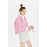 CHERRY FUR SHORT DOWN JUMPER [PINK]