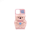 SUN CASE PATCH FUR BEAR LIGHT PINK (6535227539574)