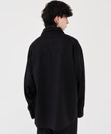 ETHNIC OVERSIZED SHIRT - (BLACK/WHITE/YELLOW)