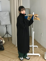 Guryane long balmaccan coat