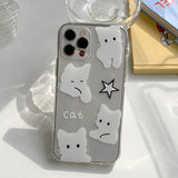 ホワイトキャットフォーンケース / White cat Phone Case
