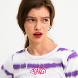 サイロスロングスリーブクロップTシャツ/CIROS LONG SLEEVE CROP TEE (VIOLET)