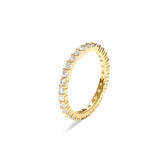 2MM プロング セッティング テニス リング / 2MM Prong Setting Tennis Ring (gold)