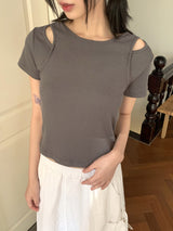 ピクトレイヤードショルダートゥーム半袖Tシャツ