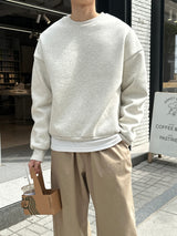 ロイドダブルサイドマルチファンクションオーバーサイズフィットスウェットシャツ / Lloyd's double sided multifunctional oversized fit sweatshirt (12 colors)