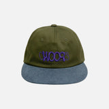 Wフラットキャップ / 'W' FLAT CAP (KHAKI/WASHED BLUE)