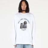 RLLR1101 キャットアンドドッグロングスリーブ/RLLR1101 Cat and Dog Long Sleeve - White