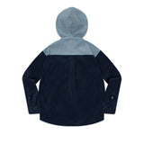 コーデュロイシャツフーディー / corduroy shirt hoodie [navy]