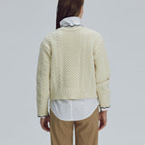 Wave cable round knit - Ivory (6674919620726)