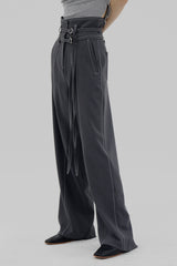 2ベルトワイドスラックス / Two Belt Wide Slacks (3color)