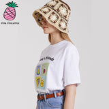 FLOWER KNITTING BUCKET HAT