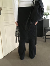 Hisa Lace Layered Midi Wrap Skirt