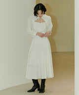 HIGH WAIST FLARE MAXI SKIRT - IVORY (6689408712822)