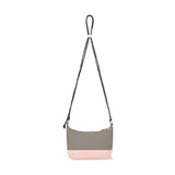 POCKET STRING NYLON MINI CROSS BAG [LIGHT GRAY]