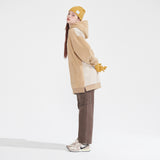 ナッピングフーディーロングスウェットシャツ/NAPPING HOODIE LONG SWEATSHIRT_BEIGE