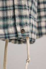 タータンチェックポケットシャツジャケット / TARTAN POCKET SHIRKET(SHIRTS JACKET)-PERMANENT GREEN