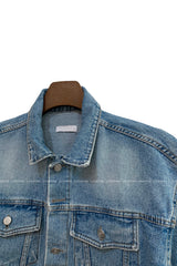 LOOKPINE LIN BLUE DENIM SET - JACKET (6690579185782)
