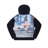 dtgプリントフーディー / dtg printed hoodie [black]