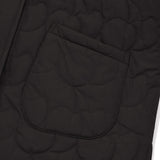 CHERRY QUILTING JACKET + MUFFLER SET [BLACK]