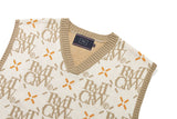 アーガイルロゴニットベスト / ARGYLE LOGO KNIT VEST_OATMEAL