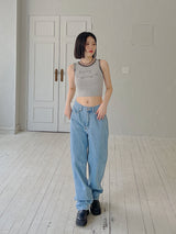 ラブラブクロップスリーブレス / Love Love Crop Sleeveless (2color)