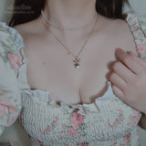 Vintage Gold Heart Layered Necklace